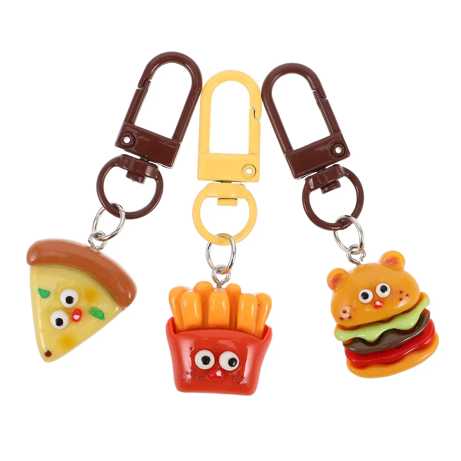 3 Pcs Snack Keychain Cute Hamburger Fries Food Shaped Resin Pendant Durable Plastic Trendy Accessories Mini Pizza Charm
3 Pcs Snack Keychain Cute Hamburger Fries Food Shaped Resin Pendant Durable Plastic Trendy Accessories Mini Pizza Charm