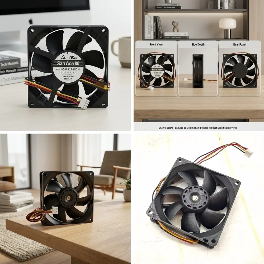 For Sanyo 9S0812P4M031 DC12V 0.1A 8CM 8025 4-Pin Silent Cooling Fan
For Sanyo 9S0812P4M031 DC12V 0.1A 8CM 8025 4-Pin Silent Cooling Fan