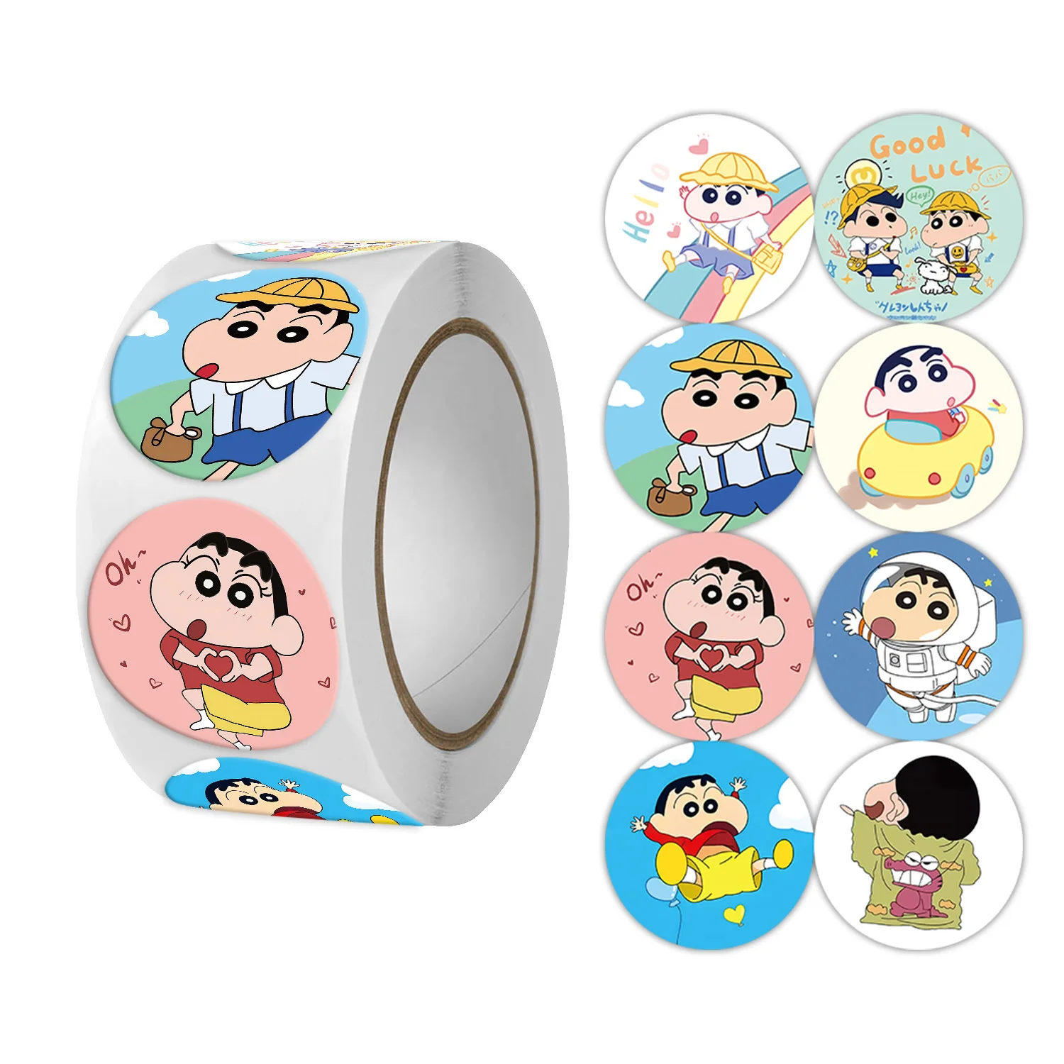 500pcs/Roll New Crayon Shin-chan Cartoon Anime Sealing Stickers DIY PVC Laptop Decals Decoration Reward Gift Toy Wholesale
500pcs/Roll New Crayon Shin-chan Cartoon Anime Sealing Stickers DIY PVC Laptop Decals Decoration Reward Gift Toy Wholesale