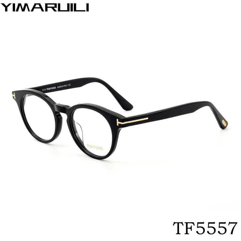 YIMARUILI 2024 New Fashion Luxury Acetate Glasses Women's TOM Retro Round Optical Prescription Men's Eyeglasses frames TF5557
YIMARUILI 2024 New Fashion Luxury Acetate Glasses Women's TOM Retro Round Optical Prescription Men's Eyeglasses frames TF5557