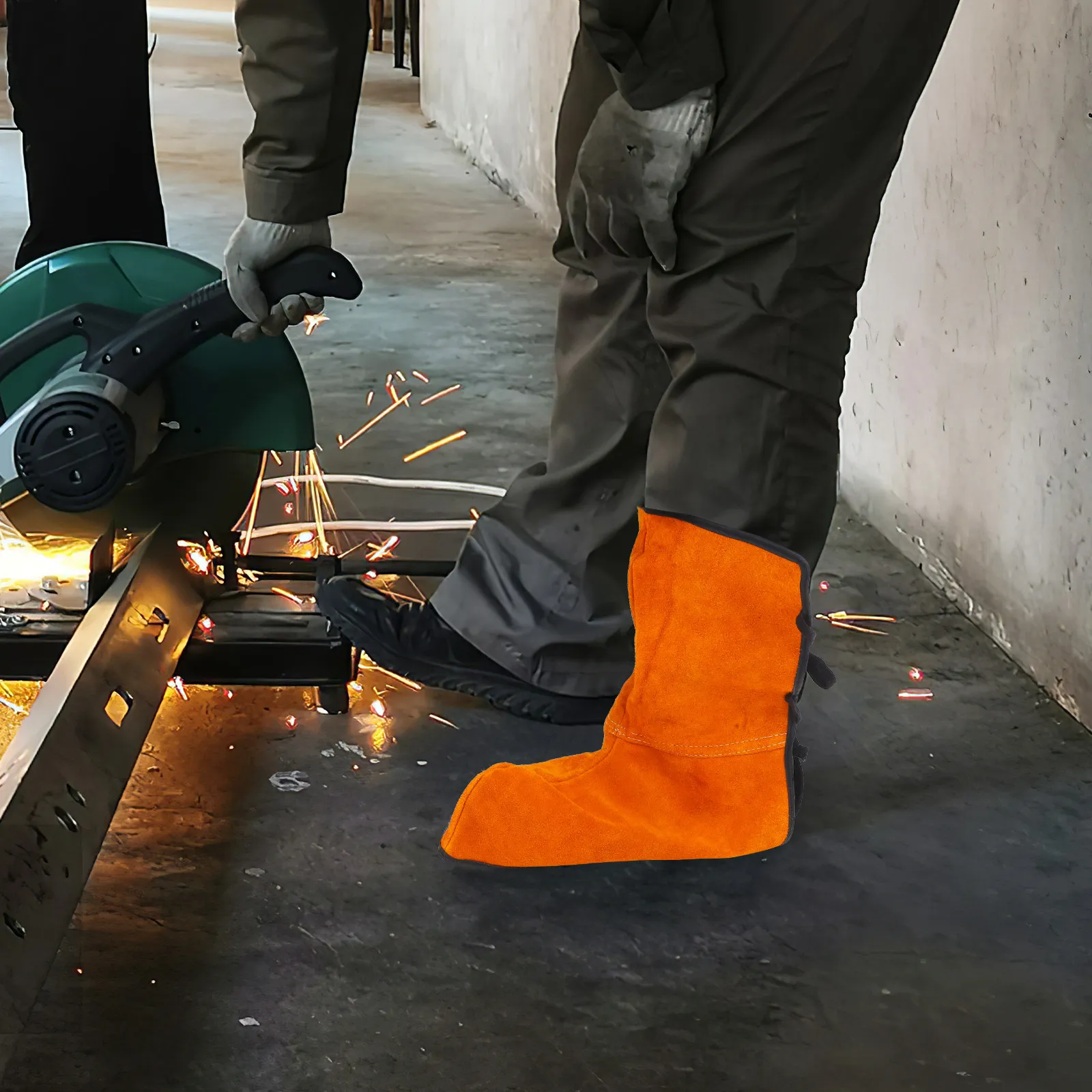 2Pcs Welding Shoe Covers Heavy Duty Welder Boot Protectors Heat Resistant Flame Retardant Safety Foot Covers for Welding
2Pcs Welding Shoe Covers Heavy Duty Welder Boot Protectors Heat Resistant Flame Retardant Safety Foot Covers for Welding