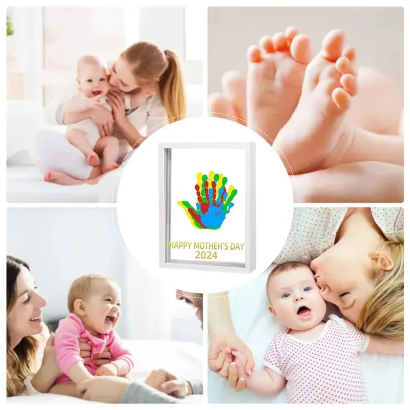 ABMR-Toddler Hand Print And Foot Print Kit Handmade Handprint Photo Frame Set Creativetoddler Keepsake Frame For Kid Room
ABMR-Toddler Hand Print And Foot Print Kit Handmade Handprint Photo Frame Set Creativetoddler Keepsake Frame For Kid Room