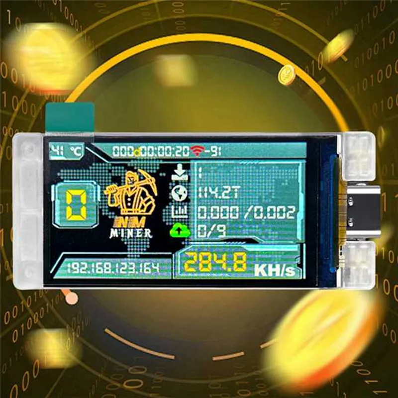 ABZW 2 Sets Nerdminer Upgrade 285KH/S BTC Solo Lottery Miner Bitcoin Crypto Miner Wifi Connection Low Power Nerd Miner
ABZW 2 Sets Nerdminer Upgrade 285KH/S BTC Solo Lottery Miner Bitcoin Crypto Miner Wifi Connection Low Power Nerd Miner