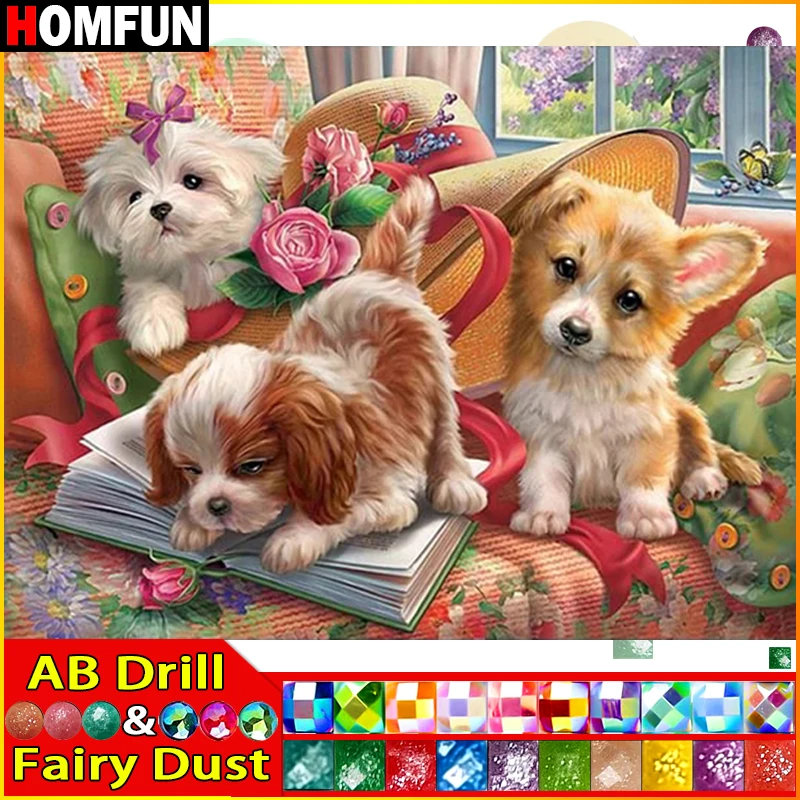 HOMFUN Fairy Dust AB Алмазная картина "Животное Собака" Полная квадратная/круглая дрель Настенный декор Инкрустация Смола Вышивка Ремесло
HOMFUN Fairy Dust AB Алмазная картина "Животное Собака" Полная квадратная/круглая дрель Настенный декор Инкрустация Смола Вышивка Ремесло