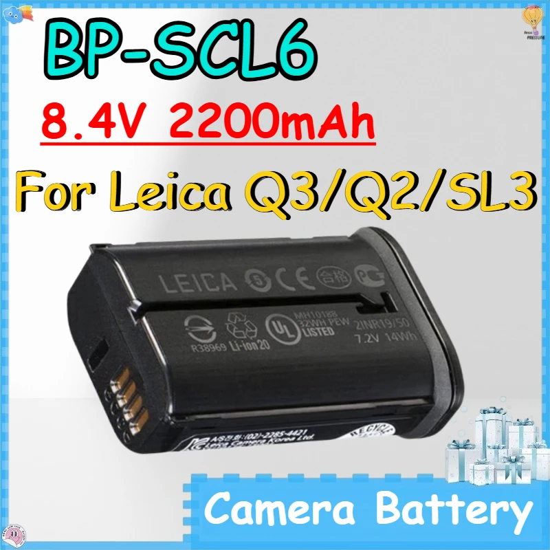 BP-SCL6 8.4V 2200mAh Camera Battery for Leica Q3/Q2/SL3 Lithium-ion Rechargeable Battery
BP-SCL6 8.4V 2200mAh Camera Battery for Leica Q3/Q2/SL3 Lithium-ion Rechargeable Battery
