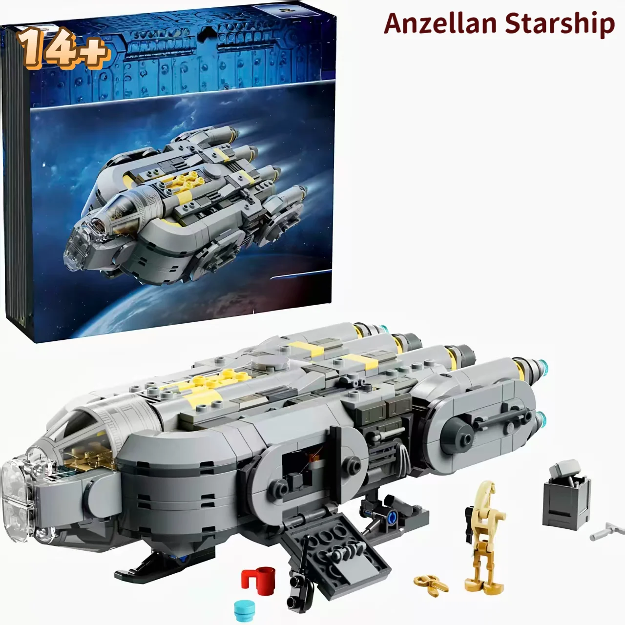 2026 New 701pcs Star Interstellar Conflict Spaceship Mandalorian Anzellan Starship Building Block Model Toy Birthday Gift
2026 New 701pcs Star Interstellar Conflict Spaceship Mandalorian Anzellan Starship Building Block Model Toy Birthday Gift