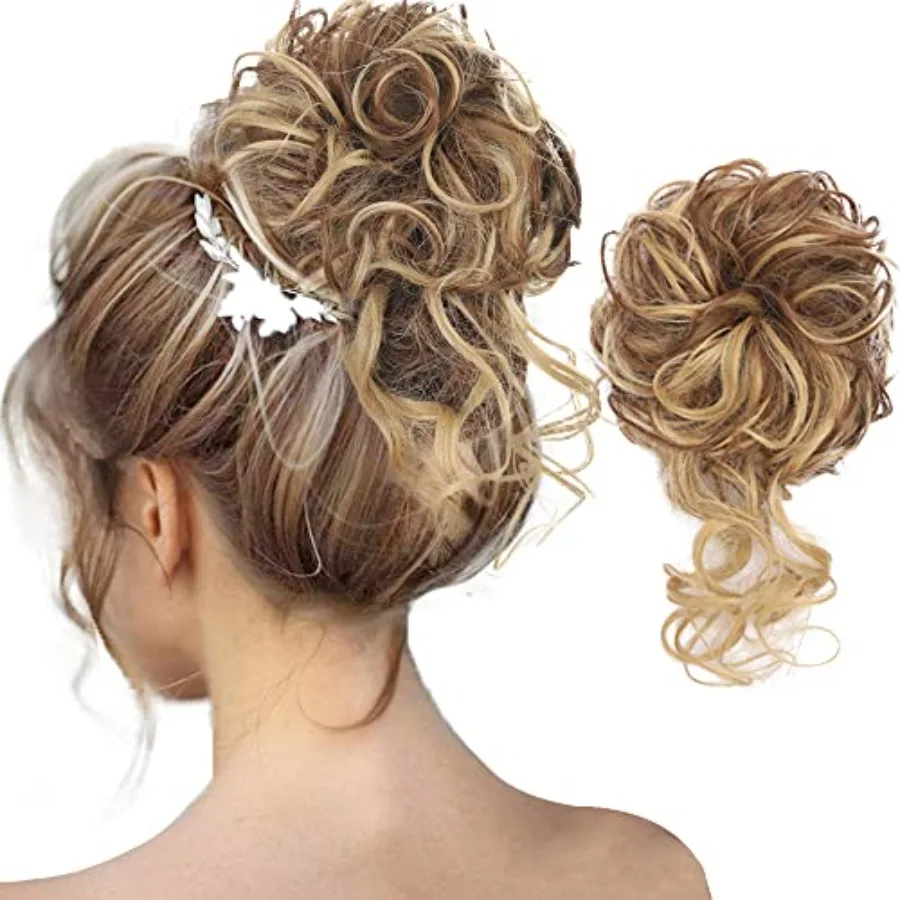 Messy Bun Hair Piece, QIAORUIXIN Super Long Tousled Updo Hair Bun Extensions Wavy Wrap Ponytail Hairpieces Scrunchies with Elas
Messy Bun Hair Piece, QIAORUIXIN Super Long Tousled Updo Hair Bun Extensions Wavy Wrap Ponytail Hairpieces Scrunchies with Elas