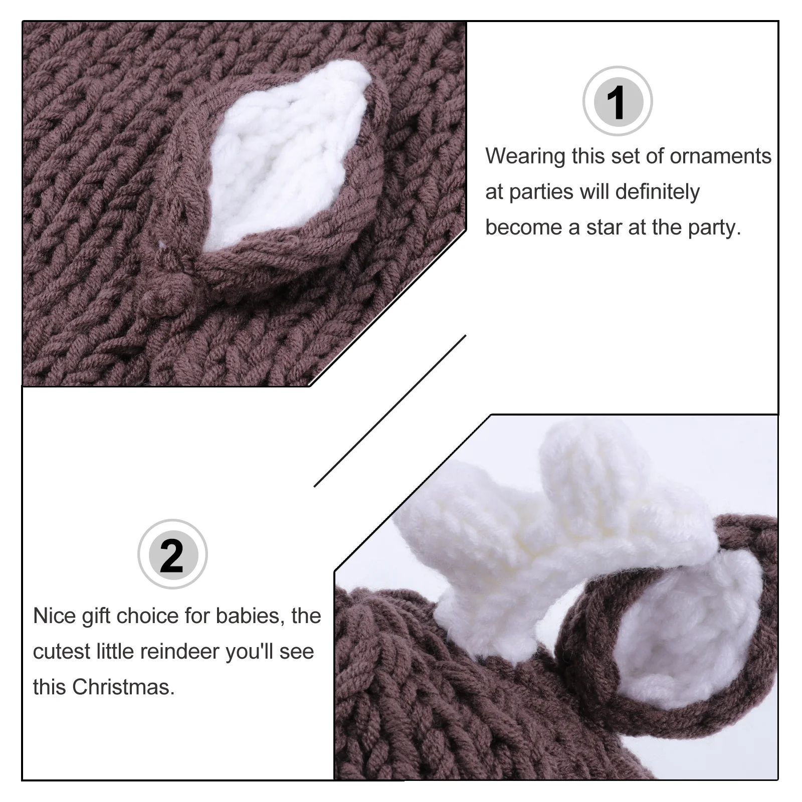 1Set Christmas Elk Baby Outfit Khaki Cotton Knit Soft Warm Comfortable Size 21x15cm Newborn Photography Costume Baby Festival 
1Set Christmas Elk Baby Outfit Khaki Cotton Knit Soft Warm Comfortable Size 21x15cm Newborn Photography Costume Baby Festival