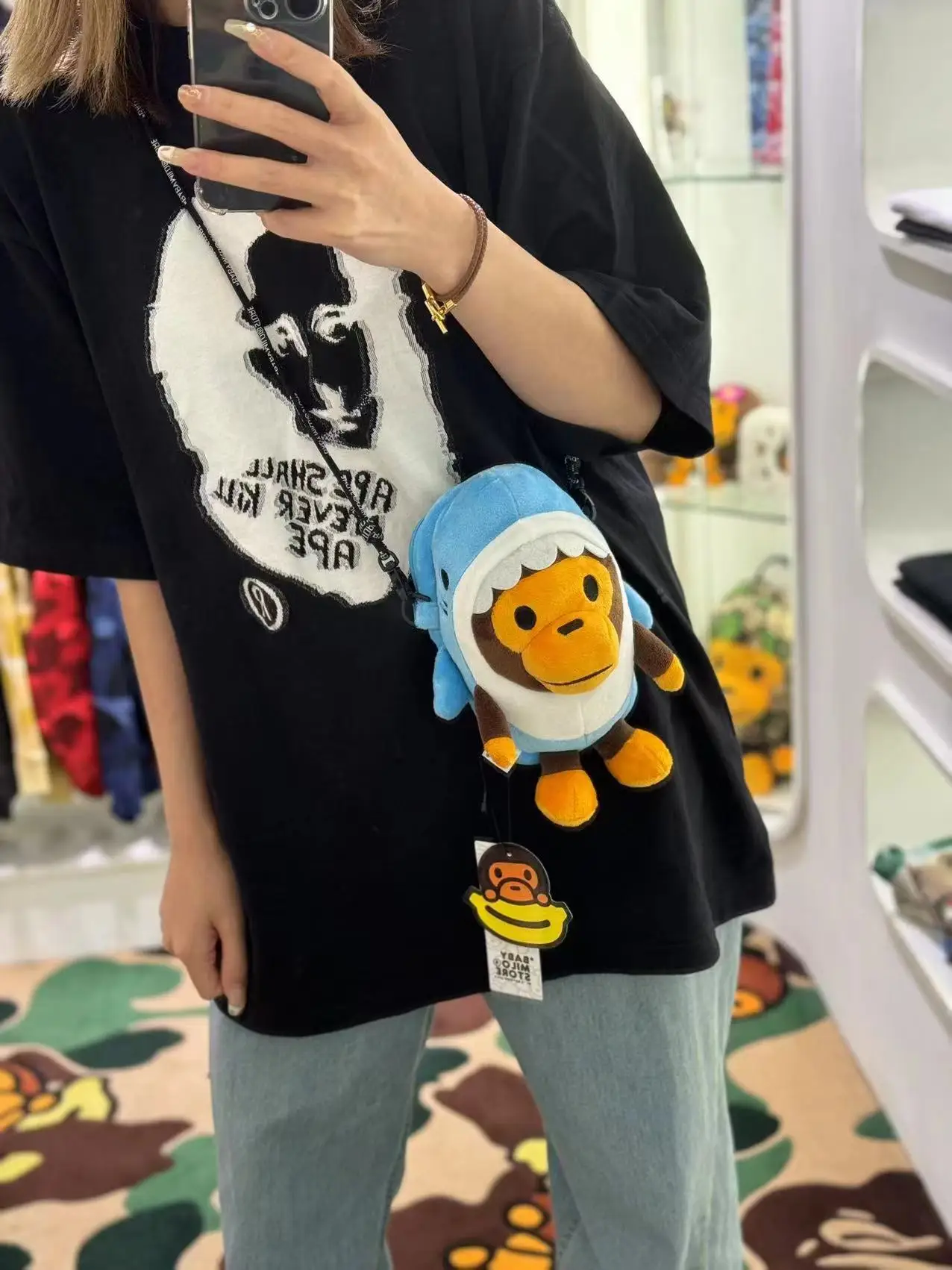New Monkey Mobile Phone Bag Shoulder Bag Messenger Give Cute Doll Backpack Holiday Gifts For Girls
New Monkey Mobile Phone Bag Shoulder Bag Messenger Give Cute Doll Backpack Holiday Gifts For Girls