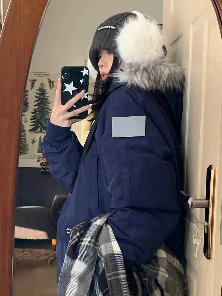 Parkas Y2K Womens Winter Outerwears Downcotton-Padded Japanese Style Furry Sporty Waisted Buttons Waistband Wadding Fluffy Trend
Parkas Y2K Womens Winter Outerwears Downcotton-Padded Japanese Style Furry Sporty Waisted Buttons Waistband Wadding Fluffy Trend
