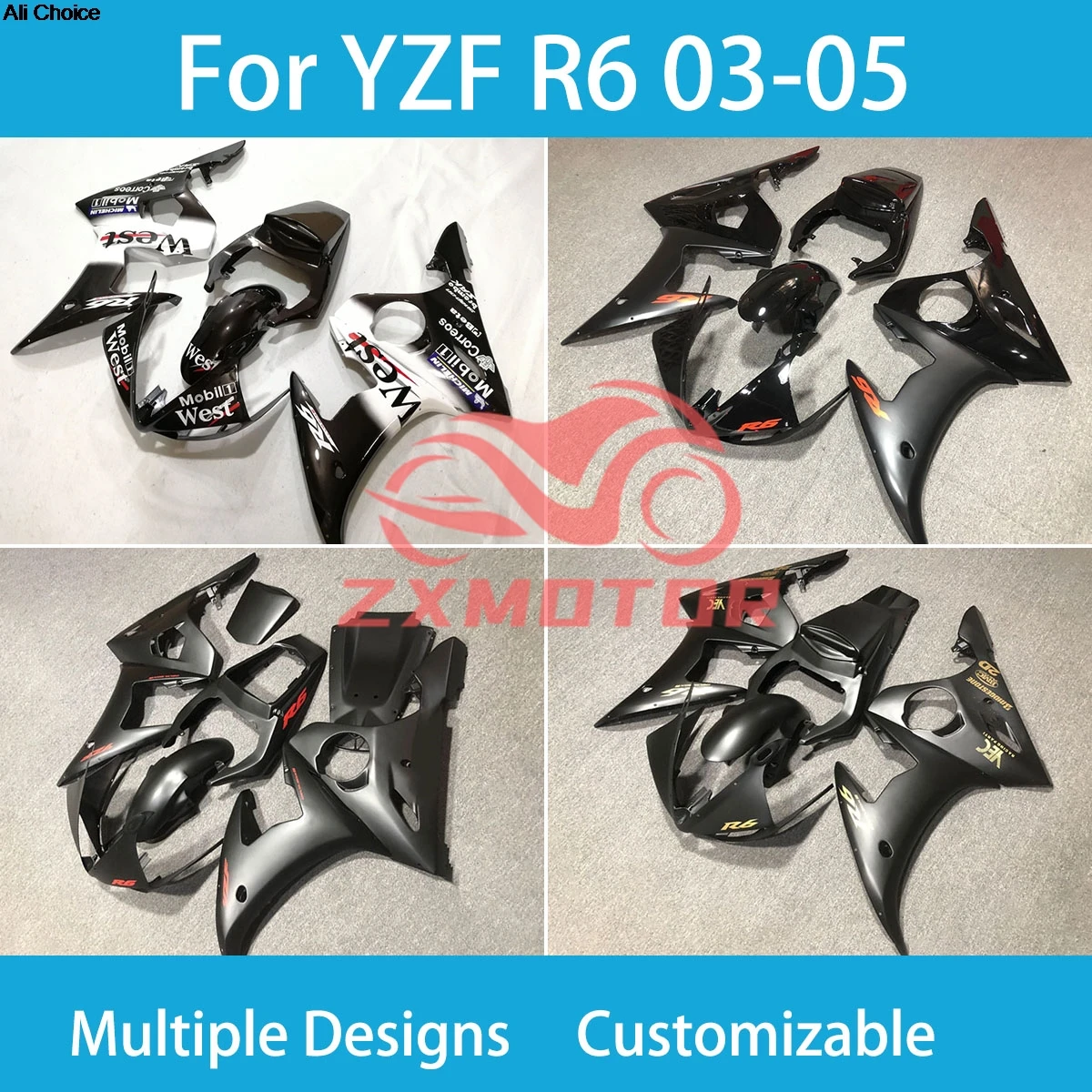 ABS Fairing Kit for YAMAHA R6 2003 2004 2005 Motorcycle ZXMT Plastic High Quality Fairings R6 03 04 05
ABS Fairing Kit for YAMAHA R6 2003 2004 2005 Motorcycle ZXMT Plastic High Quality Fairings R6 03 04 05