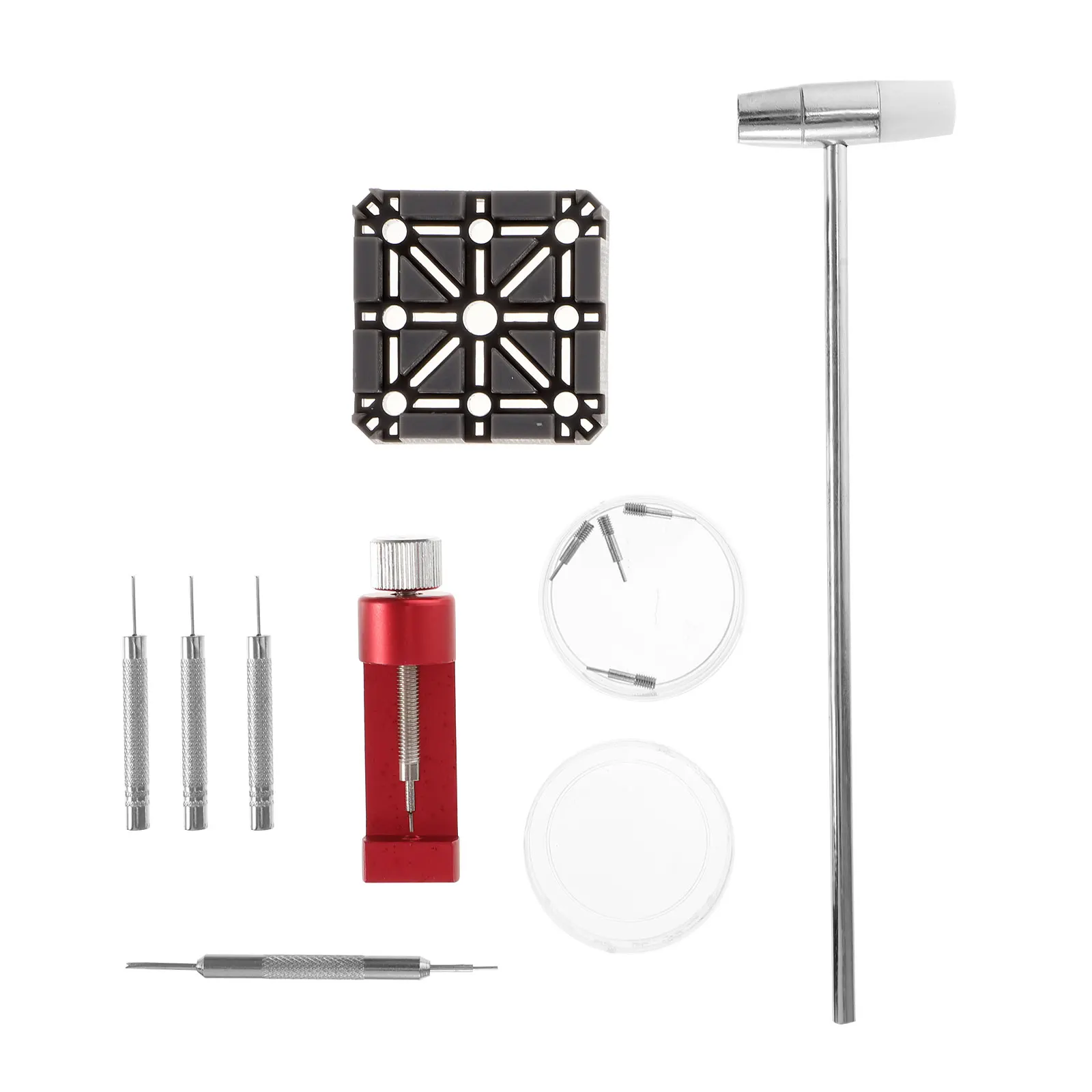 Watch Metal Chain Remover Repair Head Hammer Tools Band Adjuster Watch Repair Kit Pin Punch Replacement
Watch Metal Chain Remover Repair Head Hammer Tools Band Adjuster Watch Repair Kit Pin Punch Replacement