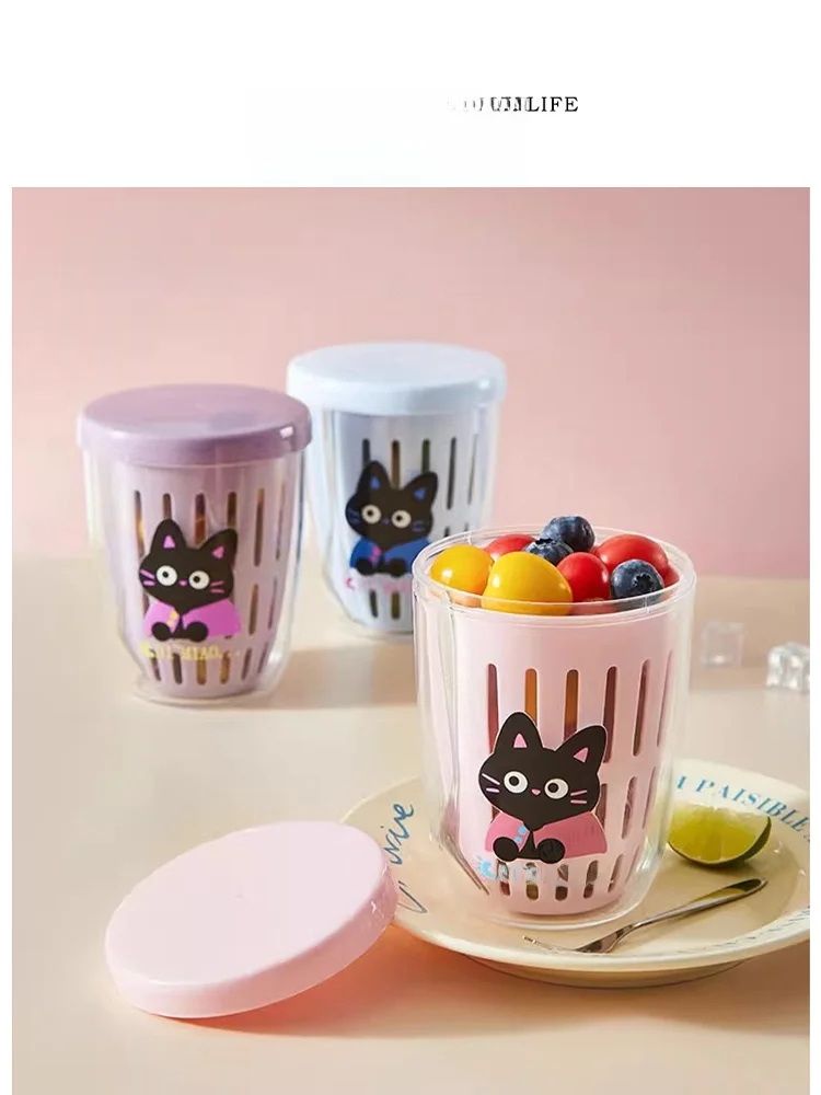 Tlife Portable Double Layer Draining Fren Preservation Fruit Box with Fork Sed Leakproof Storage Bla Design
Tlife Portable Double Layer Draining Fren Preservation Fruit Box with Fork Sed Leakproof Storage Bla Design