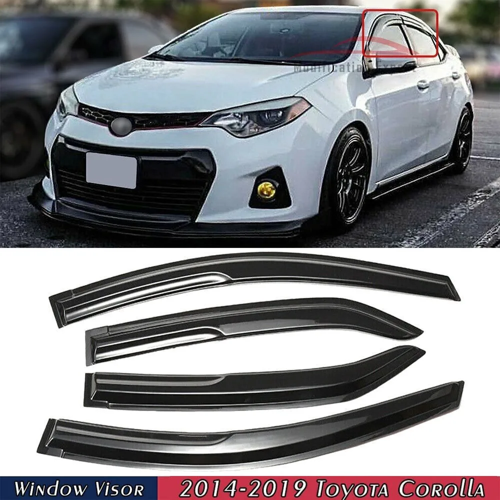 Window Visor Vent Shade Rain Guards Mugen Style For 2014-2018 Toyota Corolla 4pc
Window Visor Vent Shade Rain Guards Mugen Style For 2014-2018 Toyota Corolla 4pc