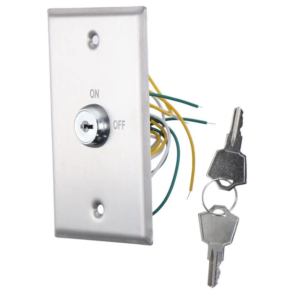 Panel Mount 304 Stainless Steel Door Exit Switch DPST S70KD Electronic Door Lock 2 Keys Key Switch Lock On/Off Exit Switch
Panel Mount 304 Stainless Steel Door Exit Switch DPST S70KD Electronic Door Lock 2 Keys Key Switch Lock On/Off Exit Switch
