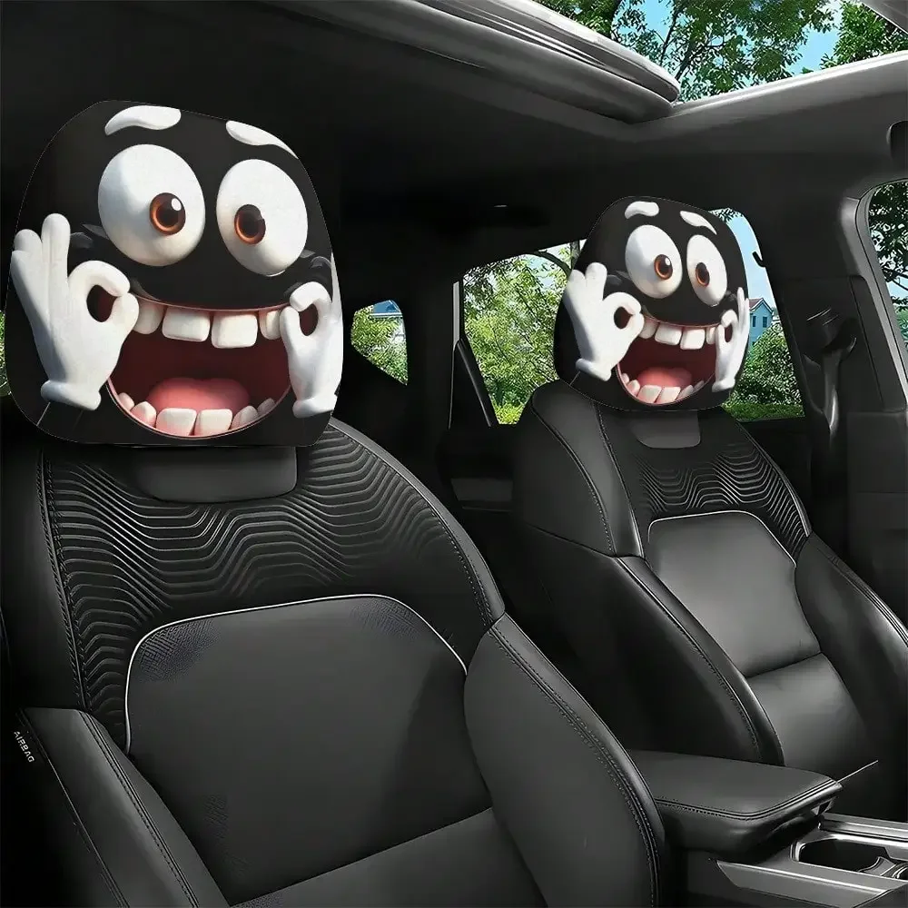 2-Pack cartoon fun big-eye printed car head pillowcase, interior decoration, no filler material, easy installation and cleaning
2-Pack cartoon fun big-eye printed car head pillowcase, interior decoration, no filler material, easy installation and cleaning