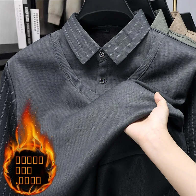 Thiened Fce теплая вязаная мужская футболка с воротником и длинным светом, свитер для среднего возраста и ли, осенне-зимняя одежда
Thiened Fce теплая вязаная мужская футболка с воротником и длинным светом, свитер для среднего возраста и ли, осенне-зимняя одежда