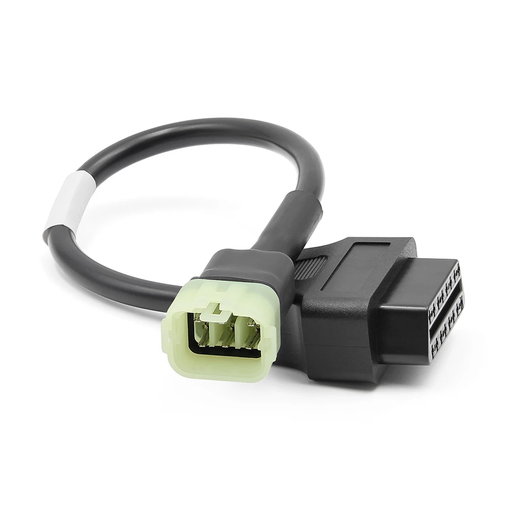For Kawasaki 6Pin OBDII Motorcycle Cable 6 Pin to OBD2 16 Pin Adapter Diagnostic Cable
For Kawasaki 6Pin OBDII Motorcycle Cable 6 Pin to OBD2 16 Pin Adapter Diagnostic Cable