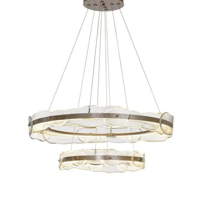 Water ripple glass chandelier LED restaurant bar brass long chandelier
Water ripple glass chandelier LED restaurant bar brass long chandelier