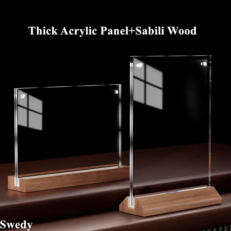 A6 100x150mm Wood Advertising Menu Paper Poster Frame Plastic Magnetic Banner Holder Stand Acrylic Sign Holder Display Stand
A6 100x150mm Wood Advertising Menu Paper Poster Frame Plastic Magnetic Banner Holder Stand Acrylic Sign Holder Display Stand