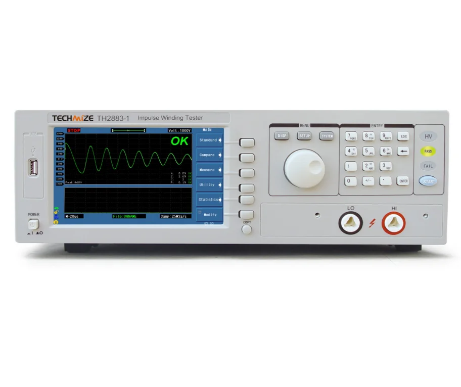 Tonghui TH2883-1 Pulsed coil tester Single-channel to multi-channel (up to 8 channels)
Tonghui TH2883-1 Pulsed coil tester Single-channel to multi-channel (up to 8 channels)