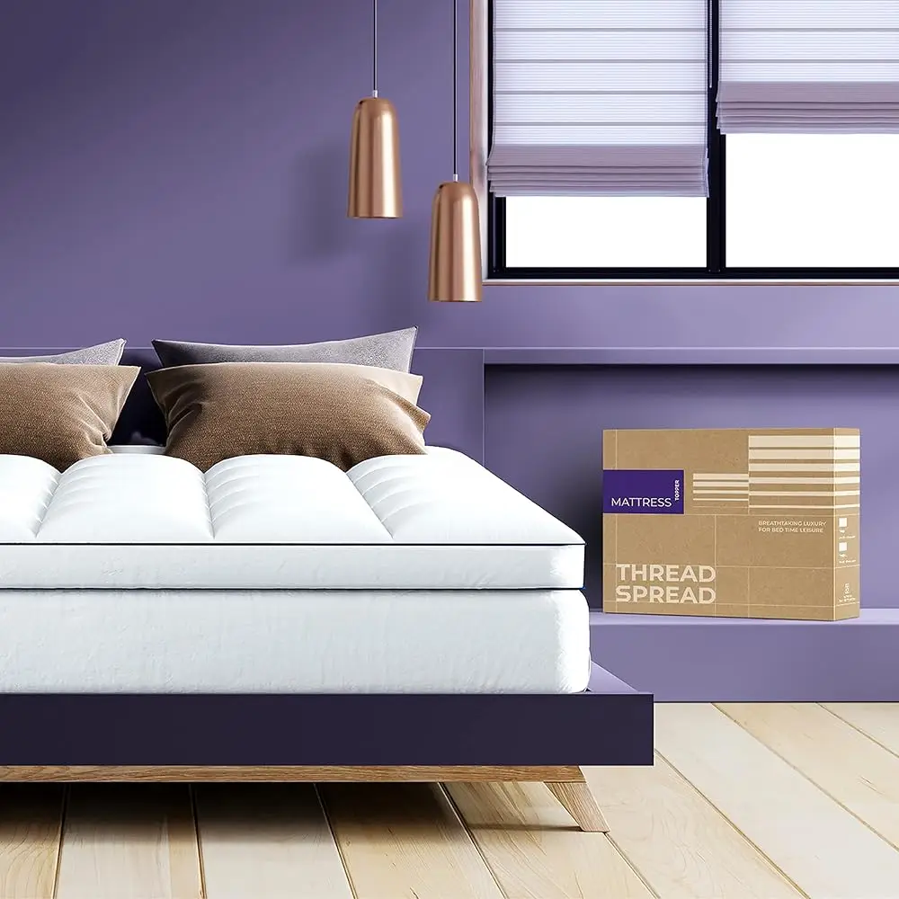 Ooling Mattr Topper, Pillow-Top Optimum Thickness, Soft 100% Cotton Fabric, Breathable & Plush Quilted Down-Like Fill, Snug
Ooling Mattr Topper, Pillow-Top Optimum Thickness, Soft 100% Cotton Fabric, Breathable & Plush Quilted Down-Like Fill, Snug