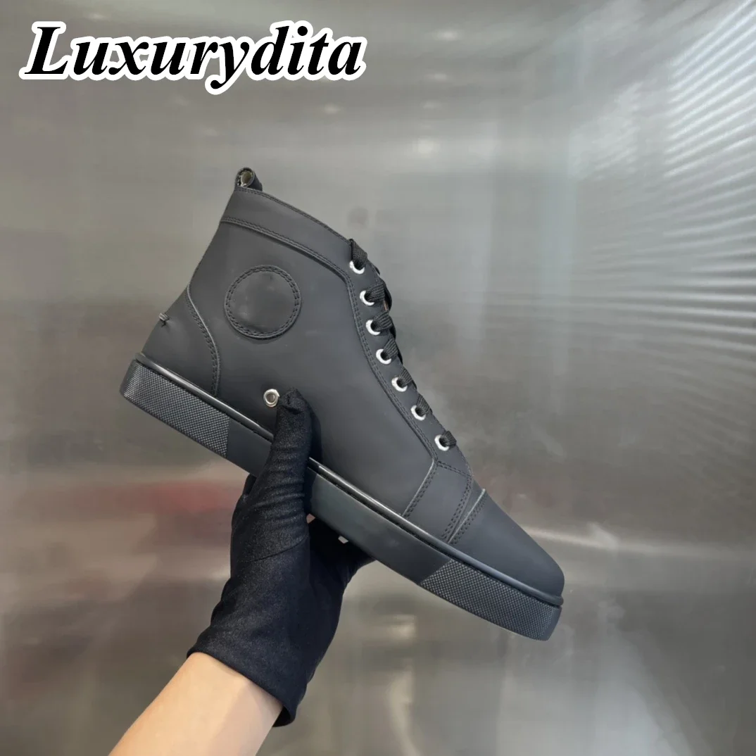 Top Quality Womens Trendy Casual Sneakers Luxury Mens Real Leather Tennis Shoes Designr Red Sole Tide Lovers Rivet Shoes HJ0794
Top Quality Womens Trendy Casual Sneakers Luxury Mens Real Leather Tennis Shoes Designr Red Sole Tide Lovers Rivet Shoes HJ0794