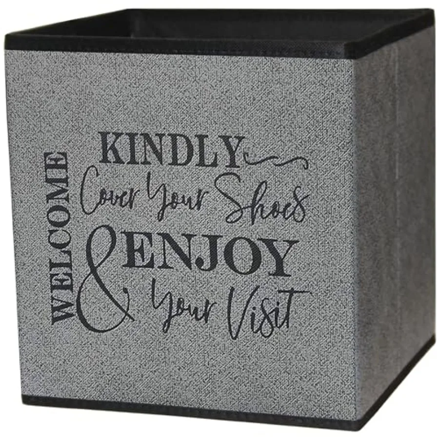 Shoe Cover Box - Welcome Guests to Please Cover Shoes. Indoor Foldable Storage Bin to Fill w/your Favorite Booties. For Homeown
Shoe Cover Box - Welcome Guests to Please Cover Shoes. Indoor Foldable Storage Bin to Fill w/your Favorite Booties. For Homeown