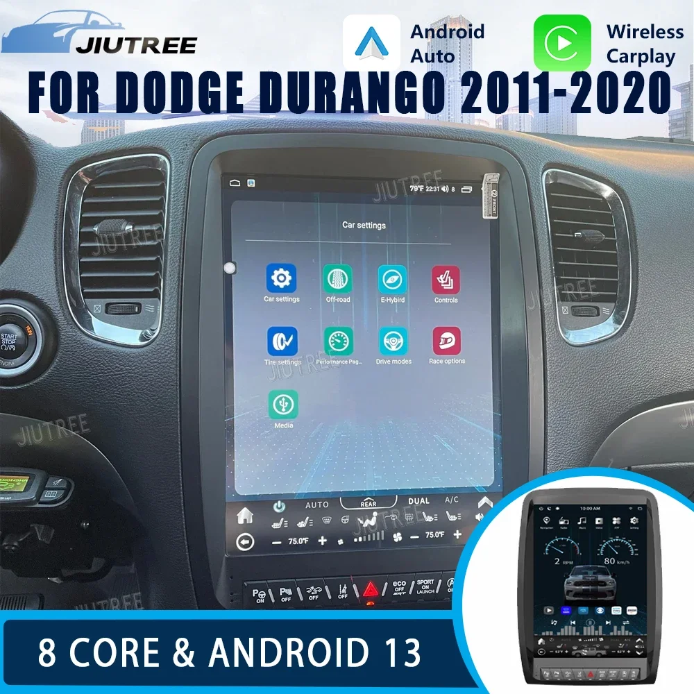 8+128GB Android 13 Tesla Screen CarPlay Radio For Dodge Durango 2011-2020 Car Multimedia Player GPS Stereo autoradio Head Unit
8+128GB Android 13 Tesla Screen CarPlay Radio For Dodge Durango 2011-2020 Car Multimedia Player GPS Stereo autoradio Head Unit