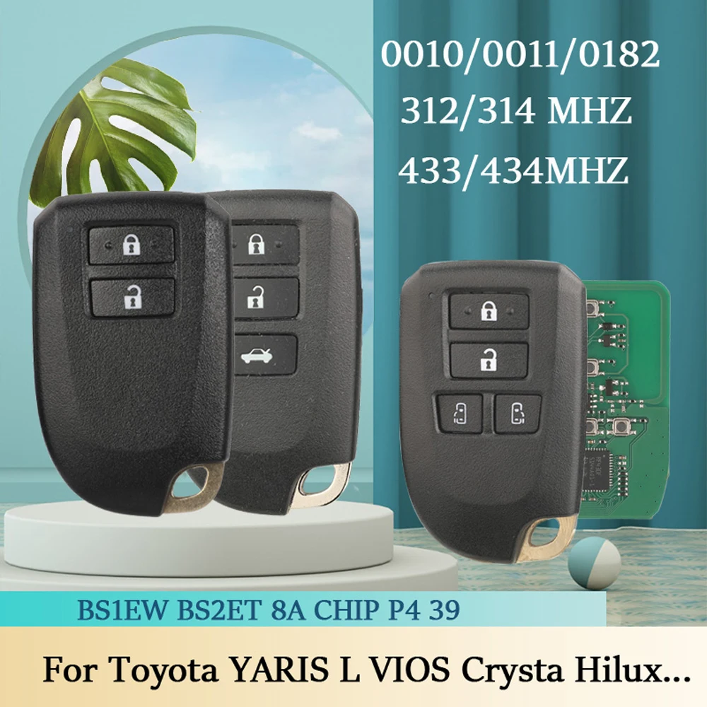 0010 0011 0182 312/314 433/434 МГц 8A чип P4 39 BS1EW BS2ET умные ключи удаленный автомобильный ключ для Toyota YARIS L VIOS Crysta Hilux
0010 0011 0182 312/314 433/434 МГц 8A чип P4 39 BS1EW BS2ET умные ключи удаленный автомобильный ключ для Toyota YARIS L VIOS Crysta Hilux