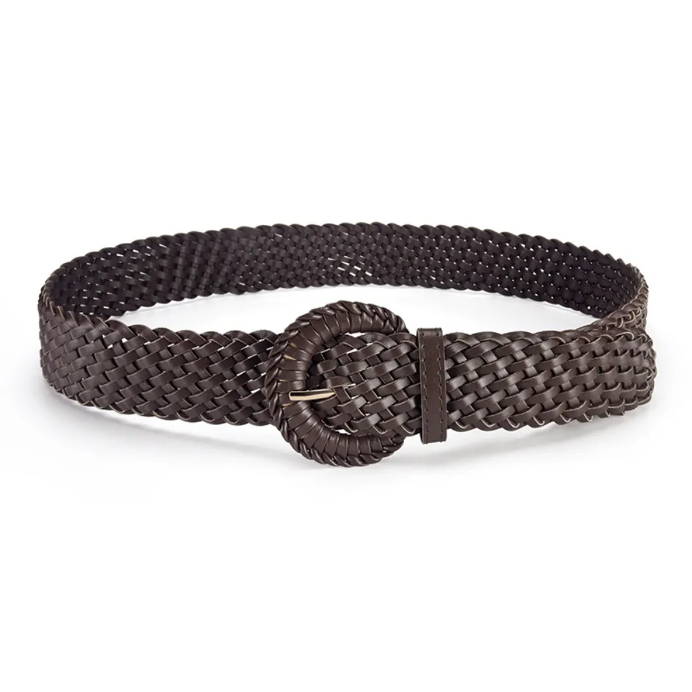 Punk Woven Weave Belt Round Wide Retro Belt PU Leather Hollow Out Bohemian Style Waistband Jeans Decorative
Punk Woven Weave Belt Round Wide Retro Belt PU Leather Hollow Out Bohemian Style Waistband Jeans Decorative