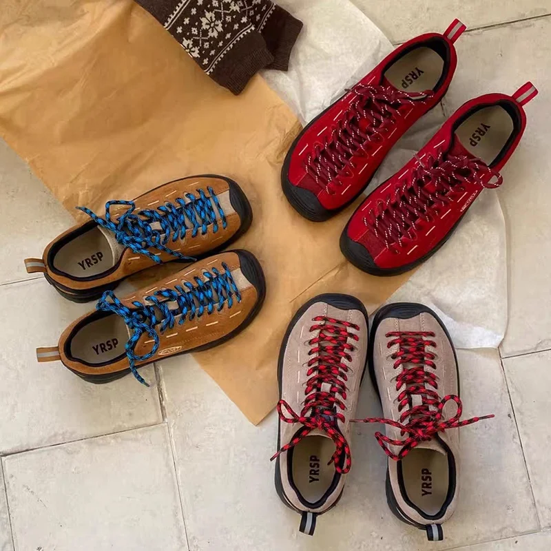 Outdoor Casual Women's Mountain Shoes Soft Leather Spring New Style Retro Color Block Lace round Head Comfortable Hiking Shoes
Outdoor Casual Women's Mountain Shoes Soft Leather Spring New Style Retro Color Block Lace round Head Comfortable Hiking Shoes