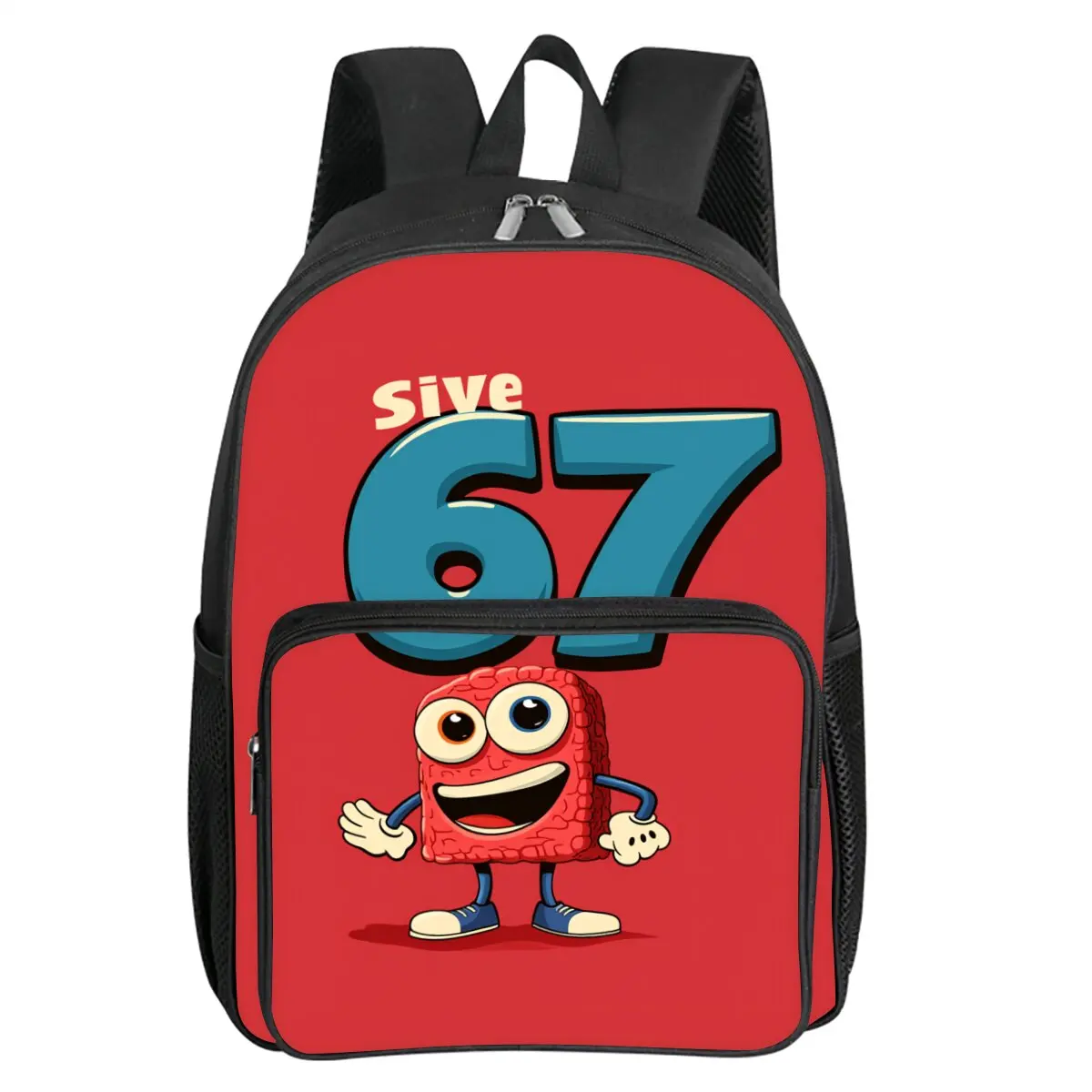 Красочный рюкзак с квадратным передним карманом и принтом номера 67, большой вместимости для мальчиков и девочек, лучший подарок, детская школьная сумка с 3D мультяшным рисунком
Красочный рюкзак с квадратным передним карманом и принтом номера 67, большой вместимости для мальчиков и девочек, лучший подарок, детская школьная сумка с 3D мультяшным рисунком