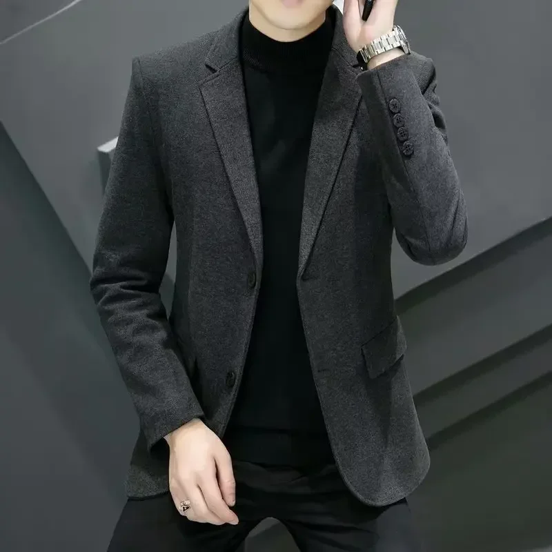 Blazer Men British High Quality Simple Business Work Fashion Trend Party Best Man Gentleman Slim Suit Jacket
Blazer Men British High Quality Simple Business Work Fashion Trend Party Best Man Gentleman Slim Suit Jacket