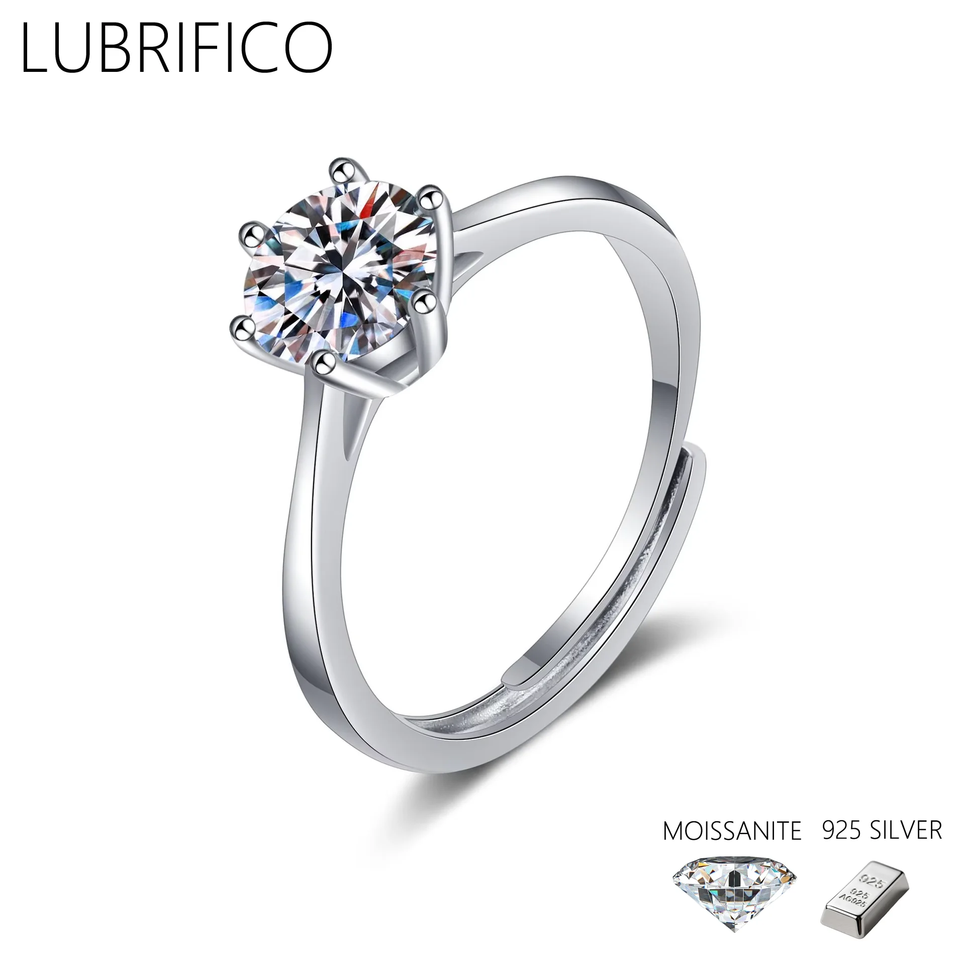 Шестизубчатое кольцо с муассанитом 0,3-2,0 карата, стерлинговое серебро 925 пробы, лабораторные кольца с бриллиантами для женщин, обручальное кольцо, ювелирные изделия, подарки
Шестизубчатое кольцо с муассанитом 0,3-2,0 карата, стерлинговое серебро 925 пробы, лабораторные кольца с бриллиантами для женщин, обручальное кольцо, ювелирные изделия, подарки