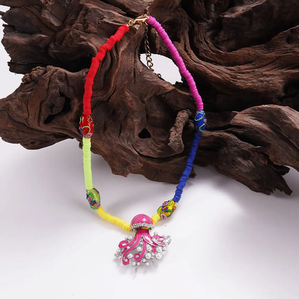 WealthyBoo Women's Vintage Jewelry Octopus Pendant Necklace Colorful Cool Style Accessory Chain Party Accessories
WealthyBoo Women's Vintage Jewelry Octopus Pendant Necklace Colorful Cool Style Accessory Chain Party Accessories