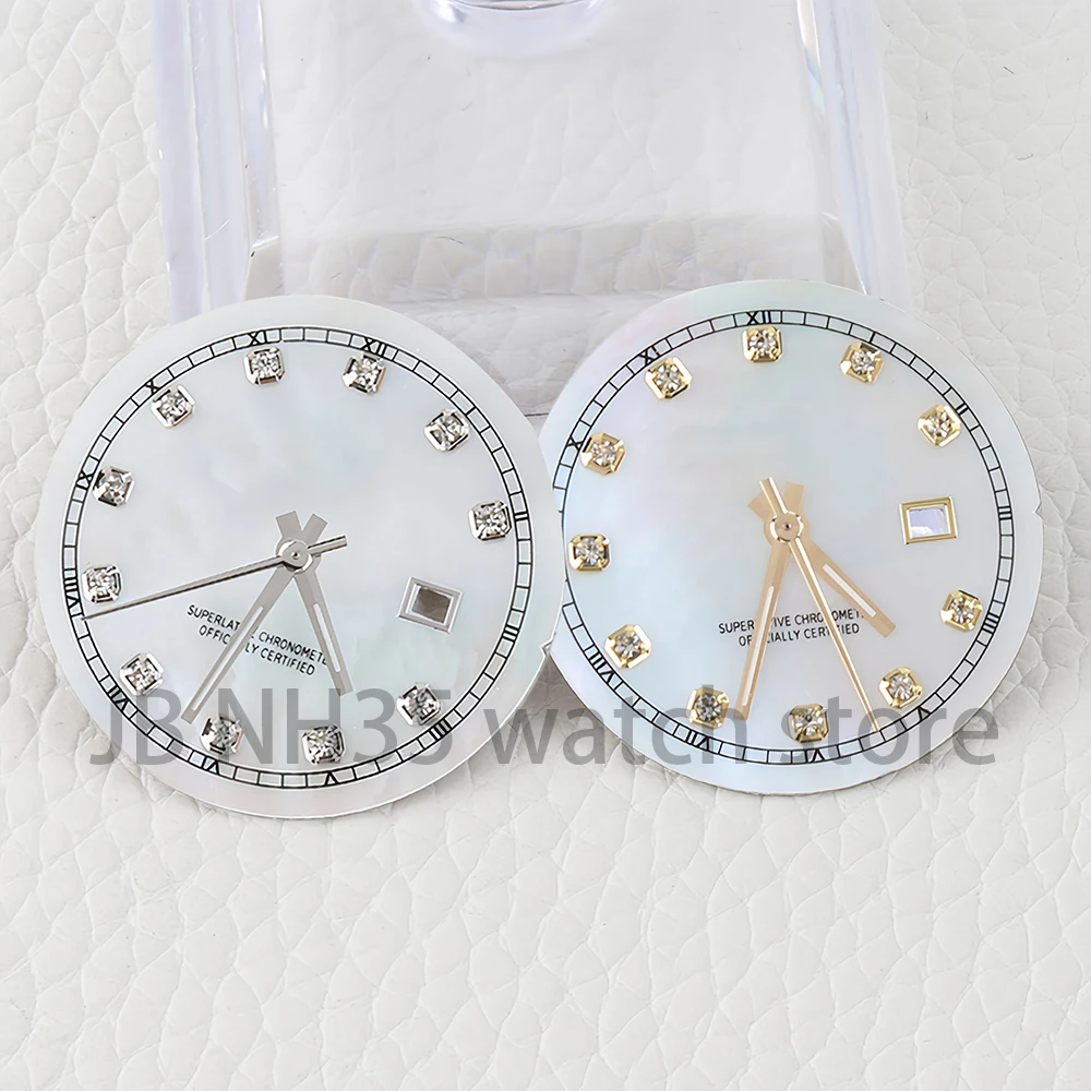 NH05 Dial 25MM Watch Dial Diamond Shell Texture Dial Lady's Watch Repair Tools For NH05 NH06 Movement Fit DATEJUST Women Watches
NH05 Dial 25MM Watch Dial Diamond Shell Texture Dial Lady's Watch Repair Tools For NH05 NH06 Movement Fit DATEJUST Women Watches