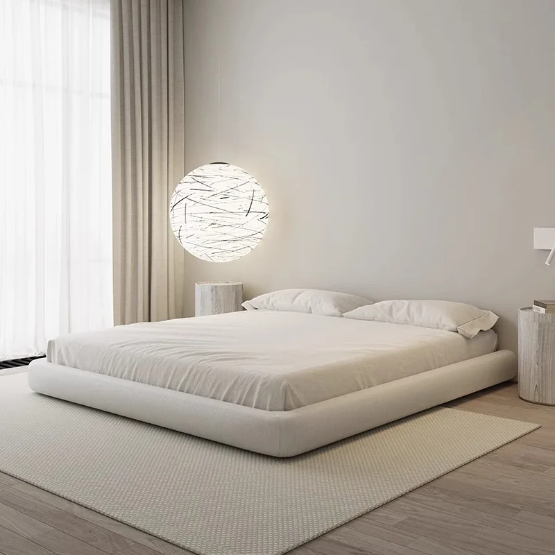 Minimalist White Bed Aesthetics High Quality Confortable Cream Princess Bed Fashionable Create Twin Cama De Casal Bed Furniture
Minimalist White Bed Aesthetics High Quality Confortable Cream Princess Bed Fashionable Create Twin Cama De Casal Bed Furniture