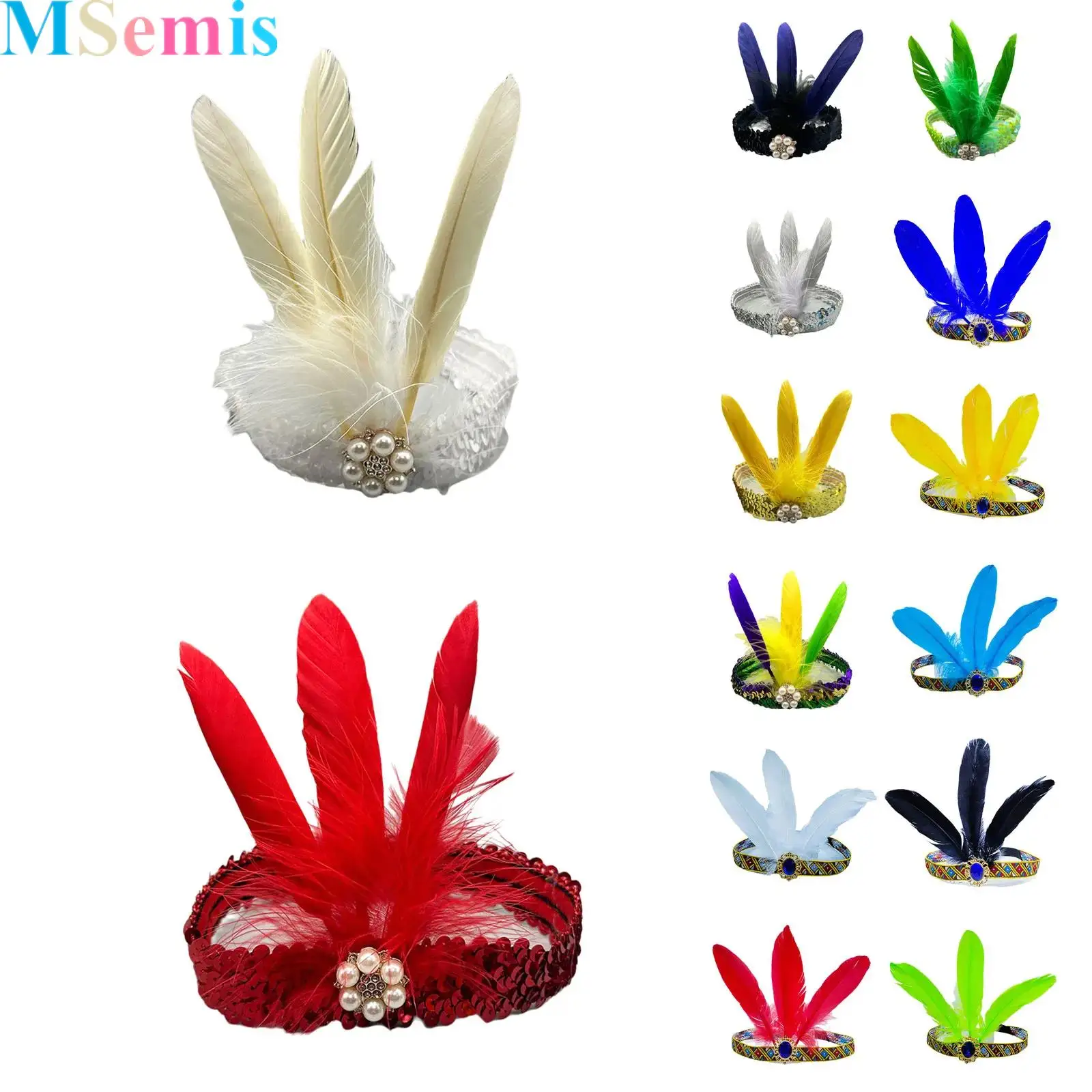 1Pcs Feather Headband Indian Retro Elastic Headpieces Carnival Christmas Party Stage Performances Photo Props
1Pcs Feather Headband Indian Retro Elastic Headpieces Carnival Christmas Party Stage Performances Photo Props