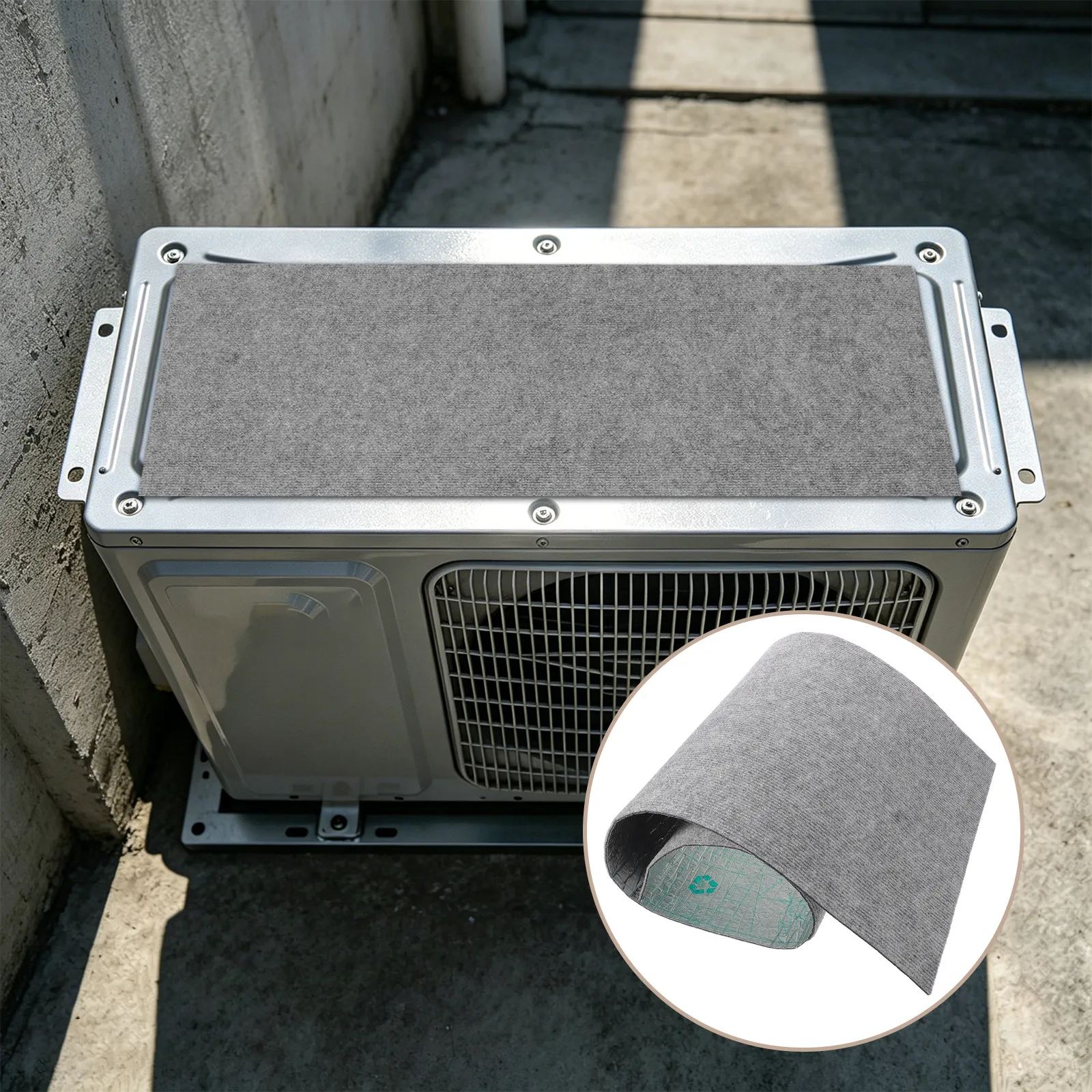 Self-Adhesive Ac Outdoor Unit Soundproof Mat 39x16 Inch Grey Uv Resistant Waterproof Noise Reduction Mat for Balcony
Self-Adhesive Ac Outdoor Unit Soundproof Mat 39x16 Inch Grey Uv Resistant Waterproof Noise Reduction Mat for Balcony
