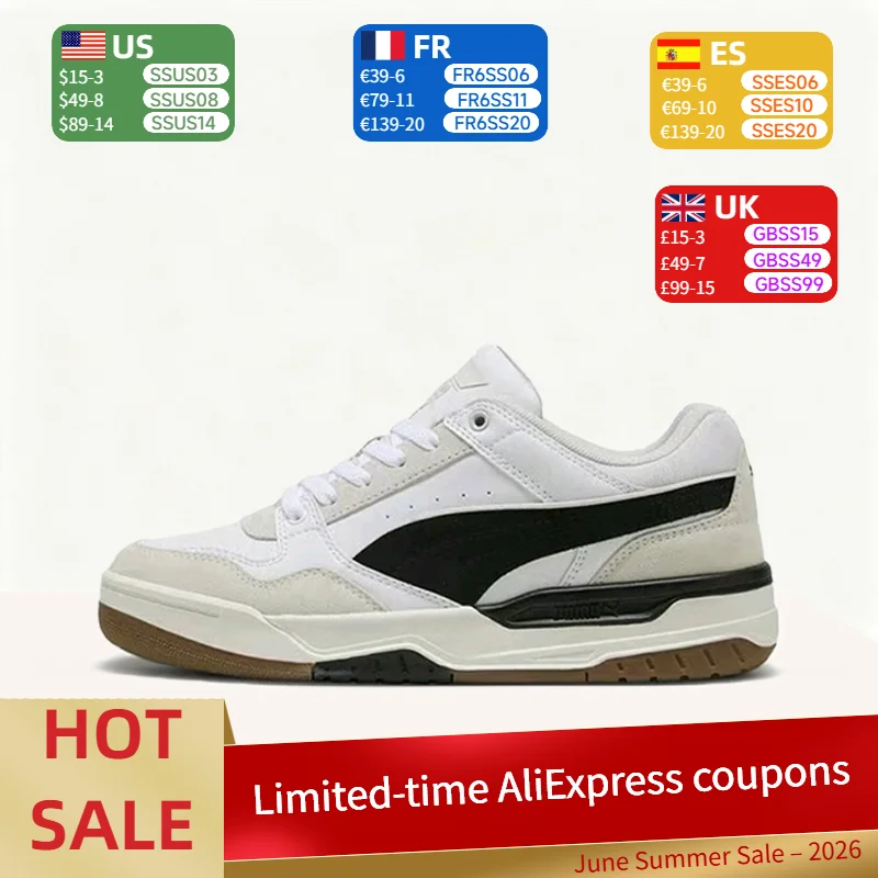 Puma REBOUND Fashionable, Lightweight, Comfortable, and Breathable Low-Top Sneakers (Unisex) in Off-White and Black 400214-01
Puma REBOUND Fashionable, Lightweight, Comfortable, and Breathable Low-Top Sneakers (Unisex) in Off-White and Black 400214-01
