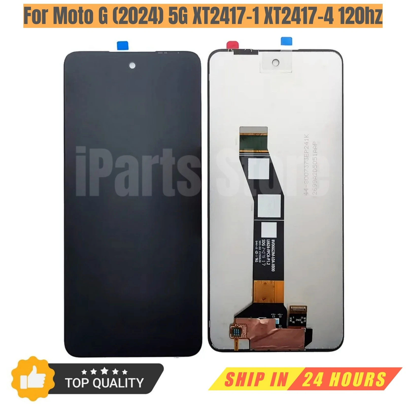 Замена iParts, новый дисплей для Motorola Moto G 2024 5G XT2417-4 XT2417-1, 120 Гц, ЖК-дисплей с цифровым преобразователем сенсорного экрана в сборе, OEM
Замена iParts, новый дисплей для Motorola Moto G 2024 5G XT2417-4 XT2417-1, 120 Гц, ЖК-дисплей с цифровым преобразователем сенсорного экрана в сборе, OEM