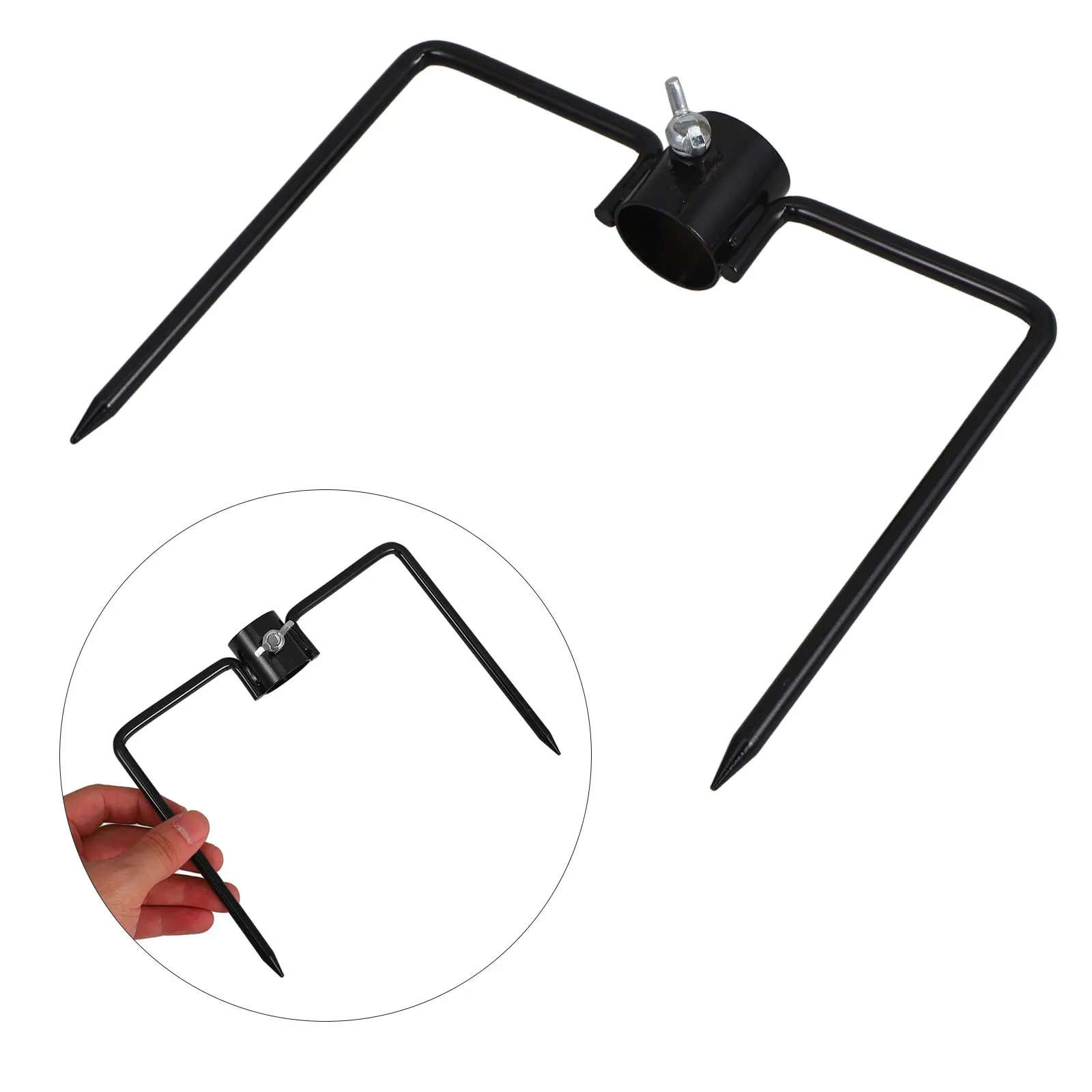 Heavy Duty Iron Ground Stake Outdoor Umbrella Holder Flag Pole Stand Shepherds Hook Base Garden Flag Stand Weatherproof
Heavy Duty Iron Ground Stake Outdoor Umbrella Holder Flag Pole Stand Shepherds Hook Base Garden Flag Stand Weatherproof