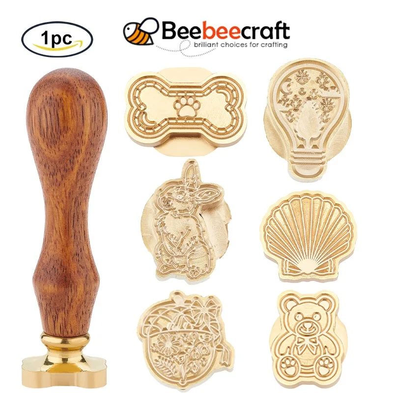 1PC Wax Seal Stamp Bear Vintage Sealing Wax Stamps Removable Brass Head Sealing Stamp with Wooden Handle for Wedding Invitations
1PC Wax Seal Stamp Bear Vintage Sealing Wax Stamps Removable Brass Head Sealing Stamp with Wooden Handle for Wedding Invitations