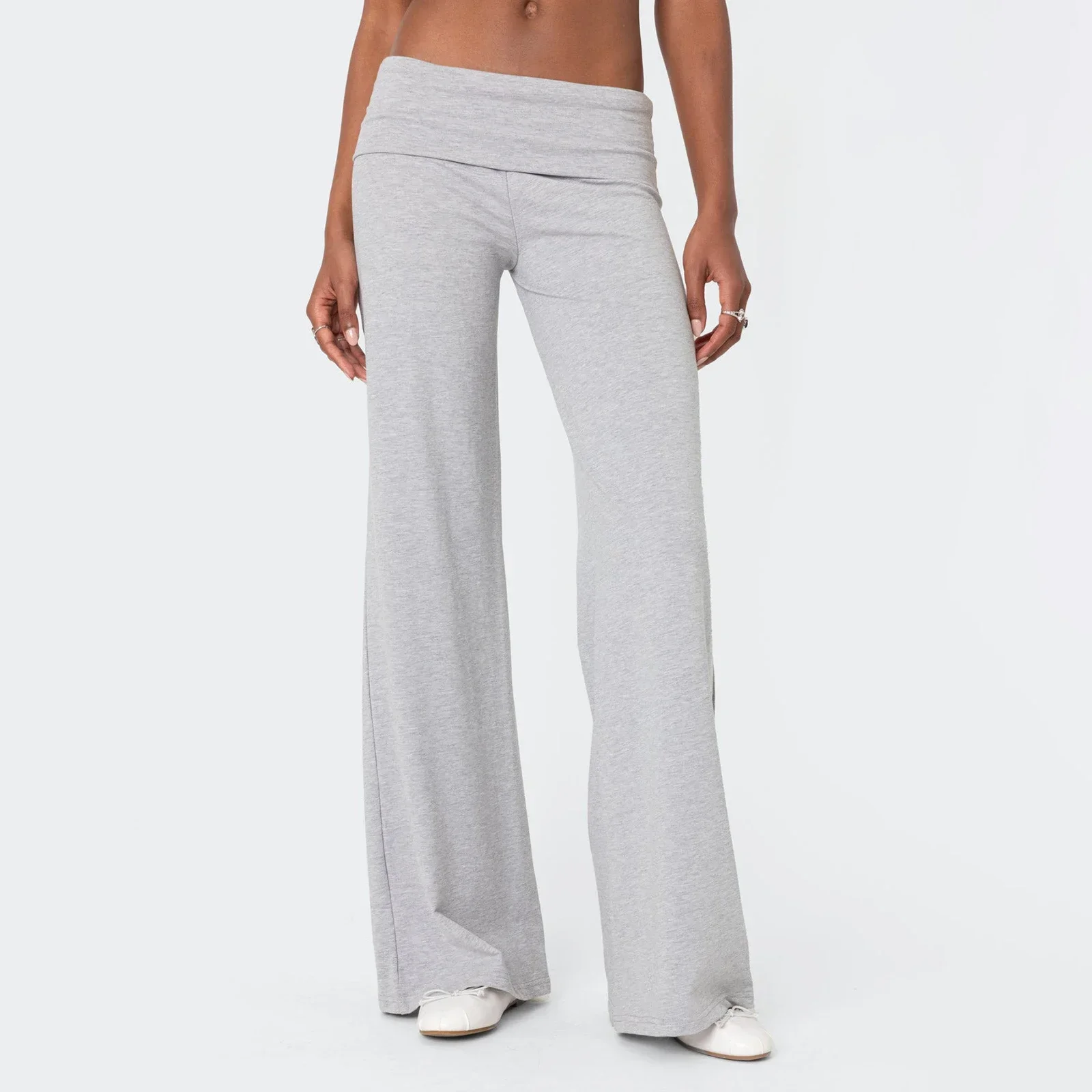 2025 Women Spring Summer Y2K Casual Baggy Long Pants Elastic Foldover Low Waist Solid Color Loose Wide Leg Sporty Trousers 
2025 Women Spring Summer Y2K Casual Baggy Long Pants Elastic Foldover Low Waist Solid Color Loose Wide Leg Sporty Trousers