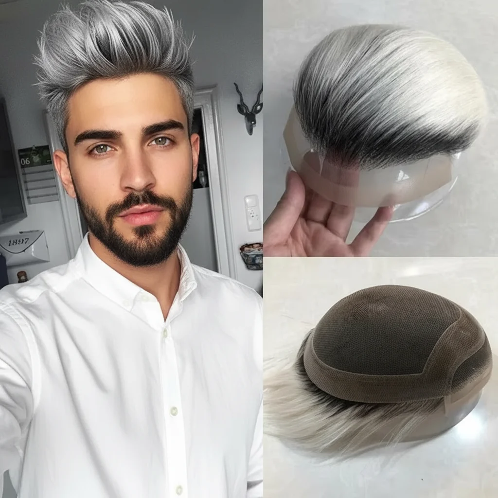 Men Toupee 100% Human Hair Mono Base Lace With PU For Older Gentlemen Gray 1B20 1B60 1B80 Straight
Men Toupee 100% Human Hair Mono Base Lace With PU For Older Gentlemen Gray 1B20 1B60 1B80 Straight