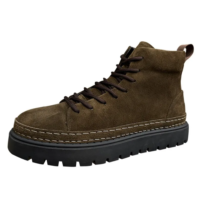 MenShoes Autumn Winter New Style Suede Thick Sole Lightweight High Top Cowhide Boots Male Casual Walking Work Motorcycle Boots
MenShoes Autumn Winter New Style Suede Thick Sole Lightweight High Top Cowhide Boots Male Casual Walking Work Motorcycle Boots