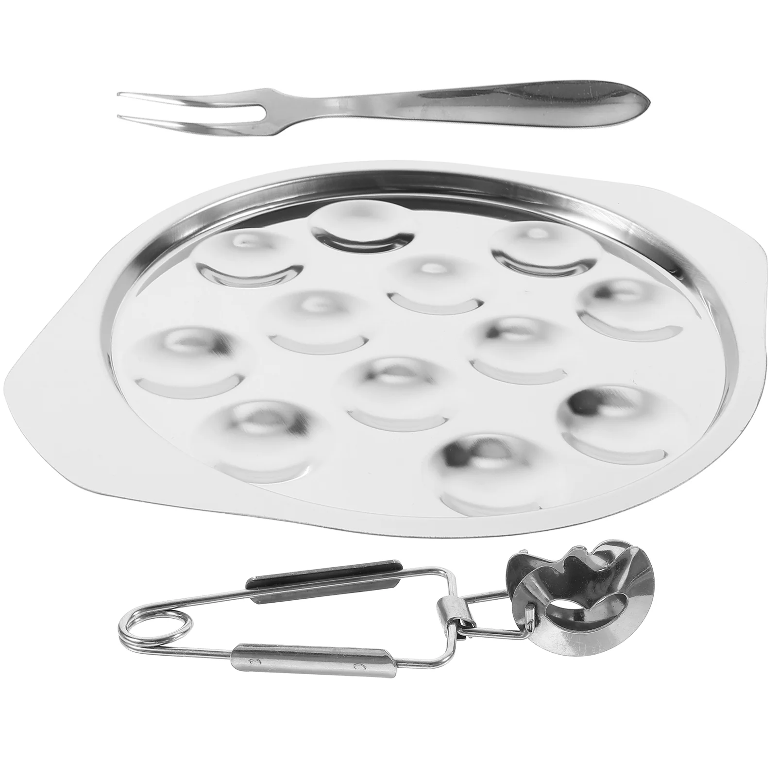 Oyster Tray for Grilling Conch Cooking Tools Shell Food Baking Plate Snail Roasting Pan
Oyster Tray for Grilling Conch Cooking Tools Shell Food Baking Plate Snail Roasting Pan