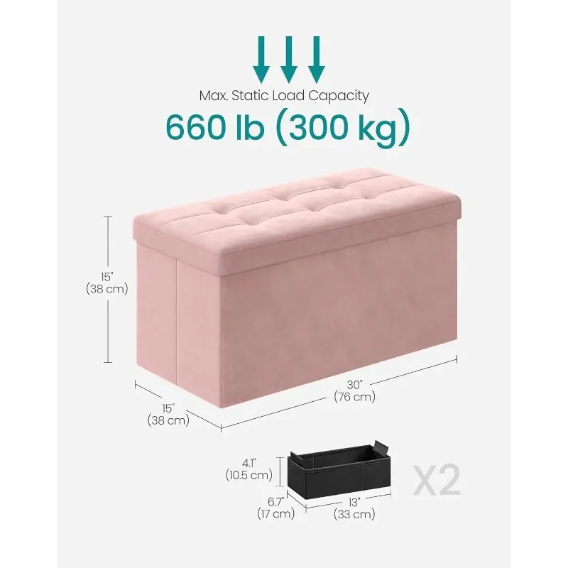 15 x 30 x 15 Inches, End of Bed Bench Storage Ottoman Bench, Foldable Ottoman Foot Rest
15 x 30 x 15 Inches, End of Bed Bench Storage Ottoman Bench, Foldable Ottoman Foot Rest