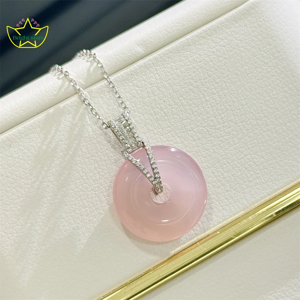 Яркие звезды S925 стерлингового серебра с пряжкой розовый халцедон ожерелье модное женское роскошное ожерелье
Яркие звезды S925 стерлингового серебра с пряжкой розовый халцедон ожерелье модное женское роскошное ожерелье